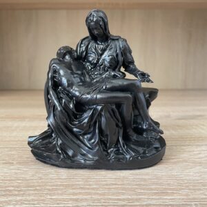 La Piedad de Miguel Angel Black Sculpture